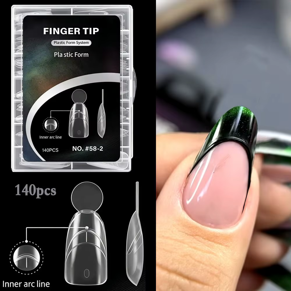 140 pièces de formes à ongles double usage