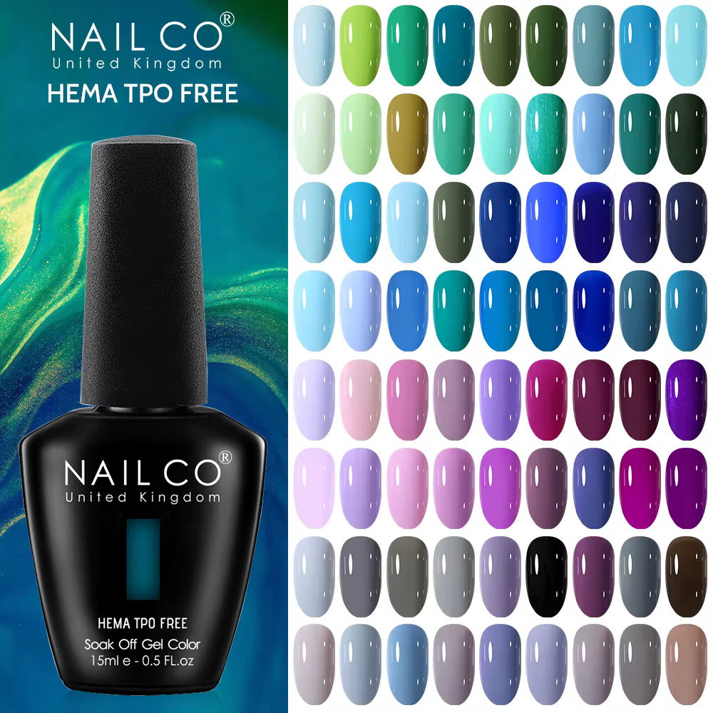  NAILCO bleu vert couleur série Gel vernis à ongles 15ml Hema Tpo gratuit