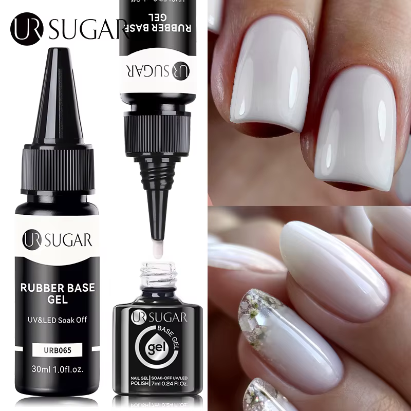 UR SUGAR 30ml Gel de Base en caoutchouc nu sans lingette couche de finition recharge paquet grand Volume vernis Semi-permanent UV LED Nail Art manucure