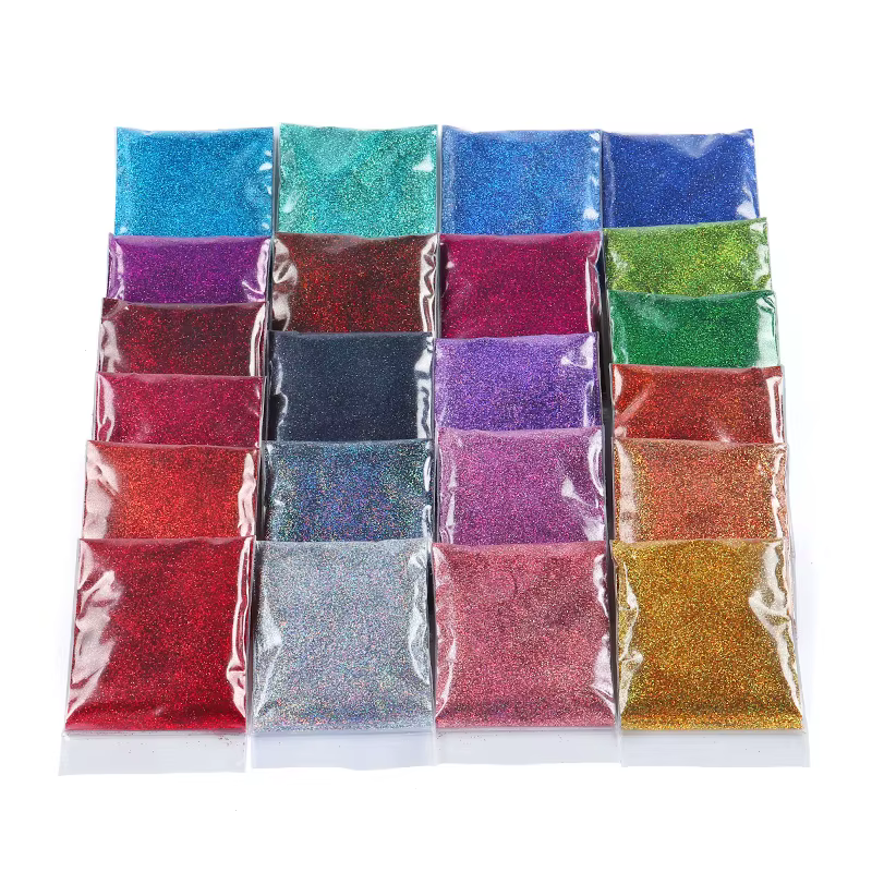 Poudre de paillettes Laser pour ongles
