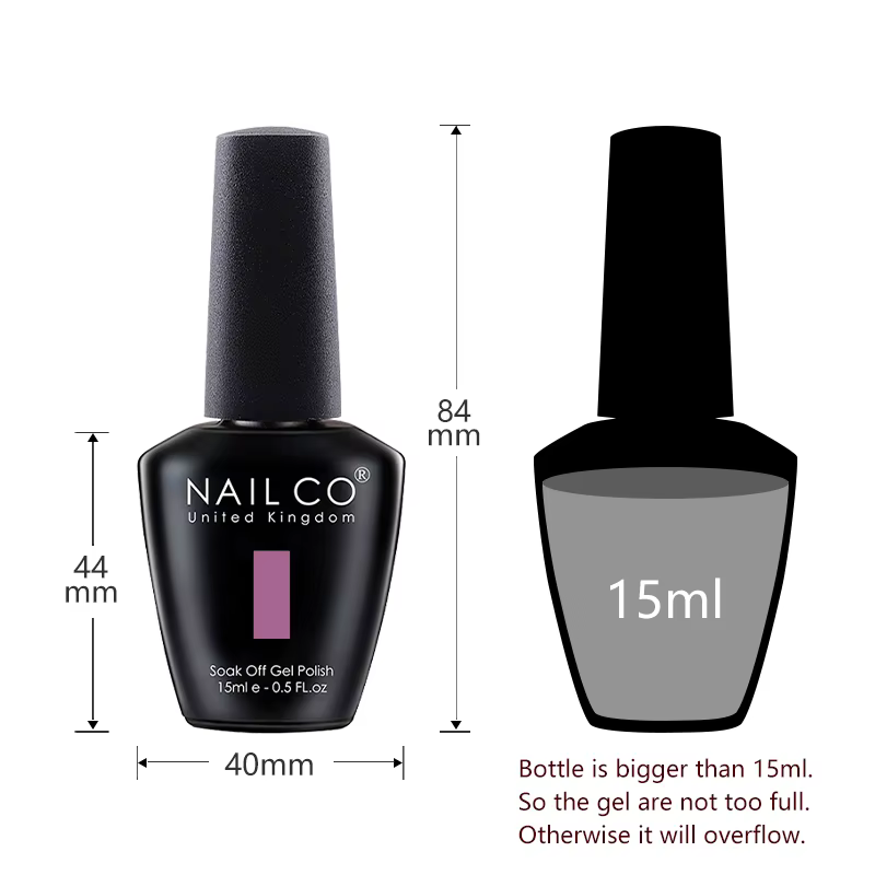 NAILCO rouge Gel vernis à ongles vin violet Semi Permanent tremper UV Gel