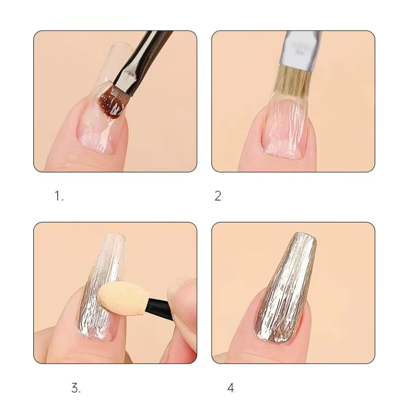 Pinceau à texture brossée pour nail art