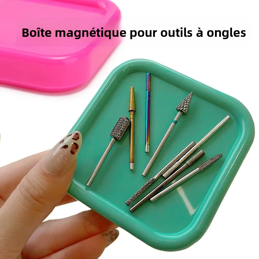 Plateau magnétique Portable pour organisateur de Nail Art