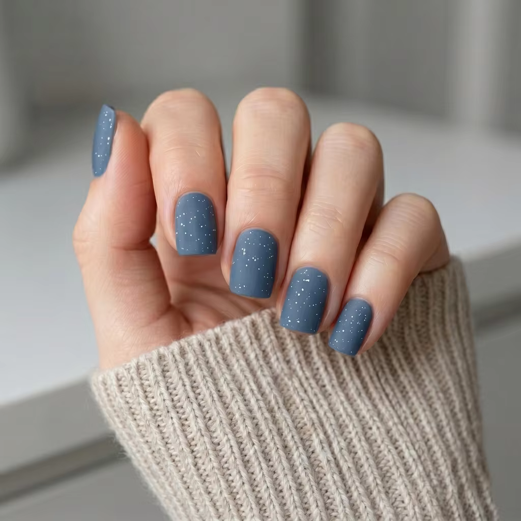 Vernis à ongles gel bleu-gris profond Hassleless 15 ml