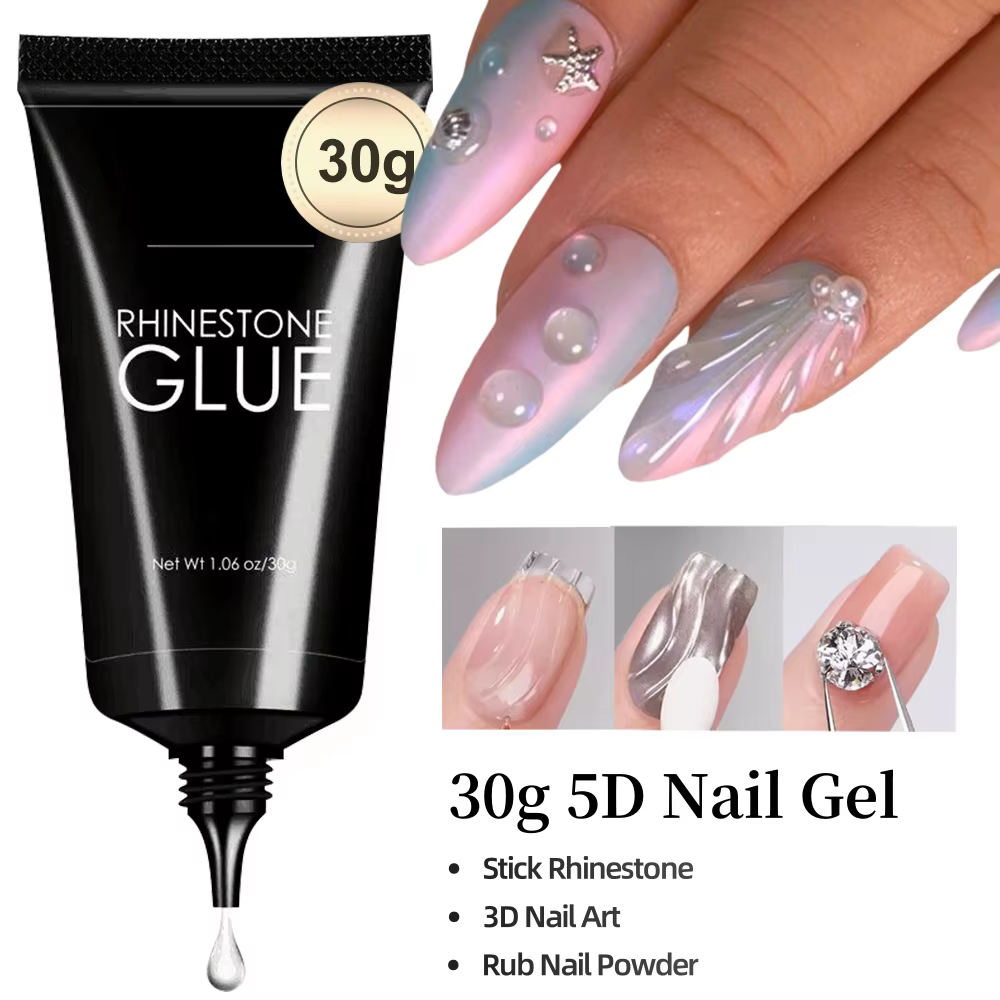 30g 5D clair moulage ongles Gel ondulation de l'eau Gel