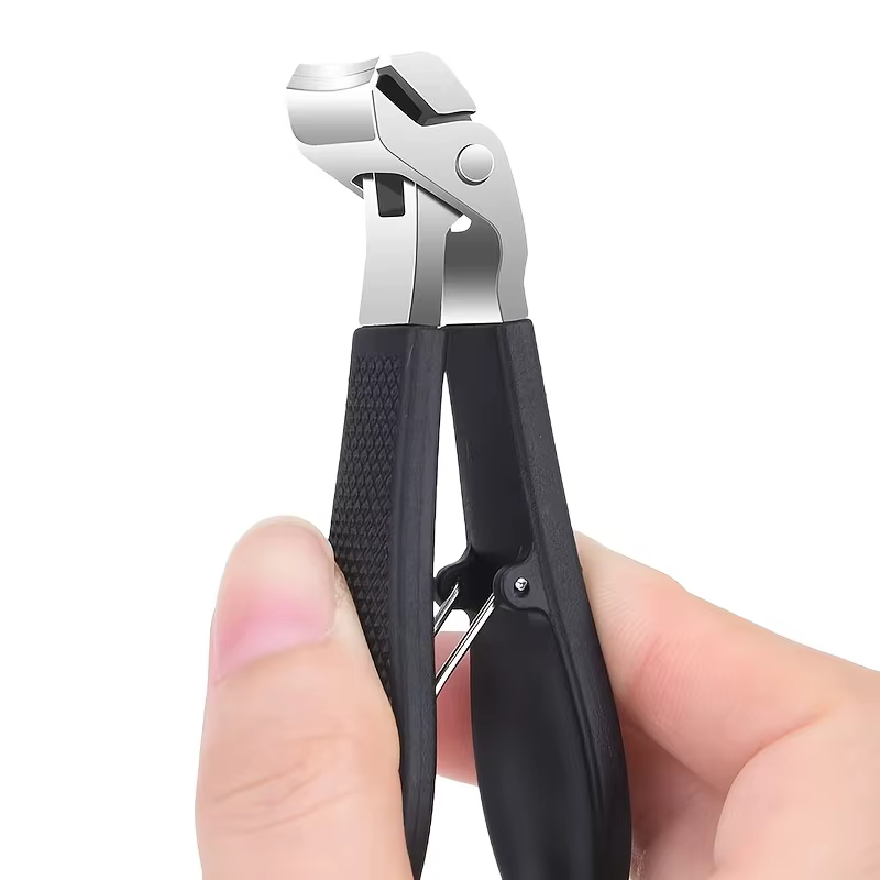 Ensemble de 3 pièces pour le soin des ongles en acier inoxydable professionnel.