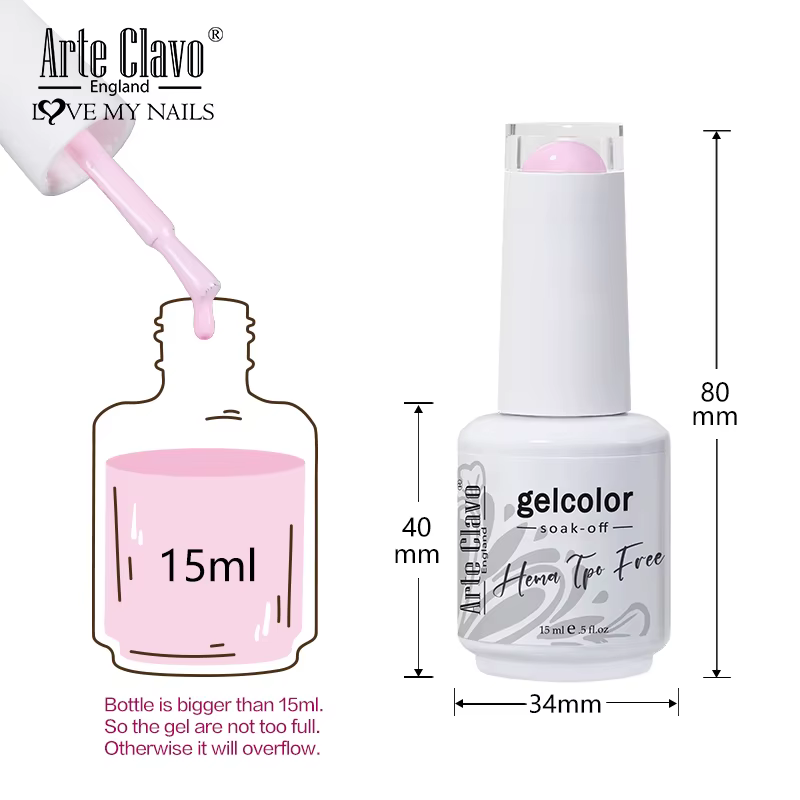 Vernis à ongles en gel Arte Clavo sans HEMA ni TPO
