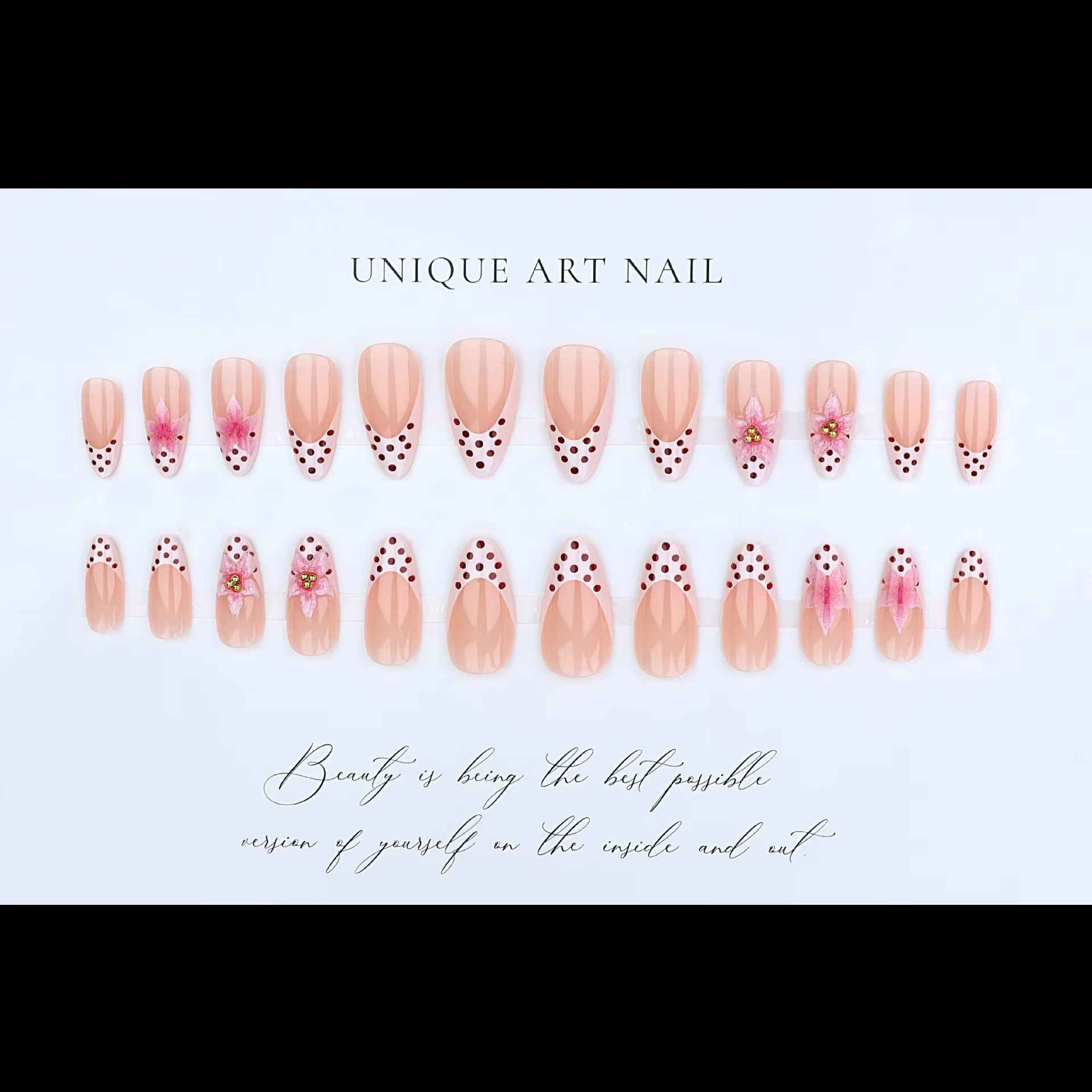 Faux ongles 3D pour femmes et filles