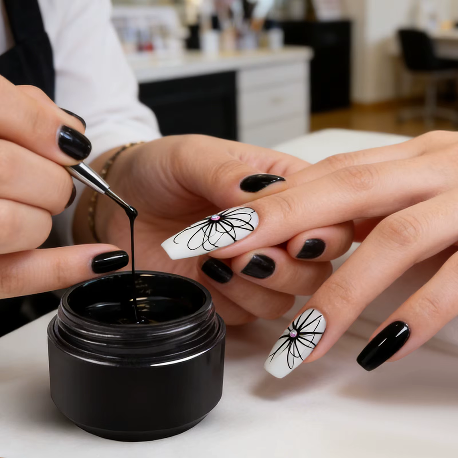2 pièces Gel Spider pour Nail Art