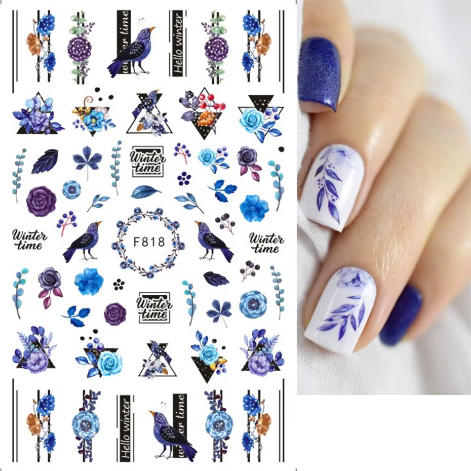Autocollants 3D pour ongles