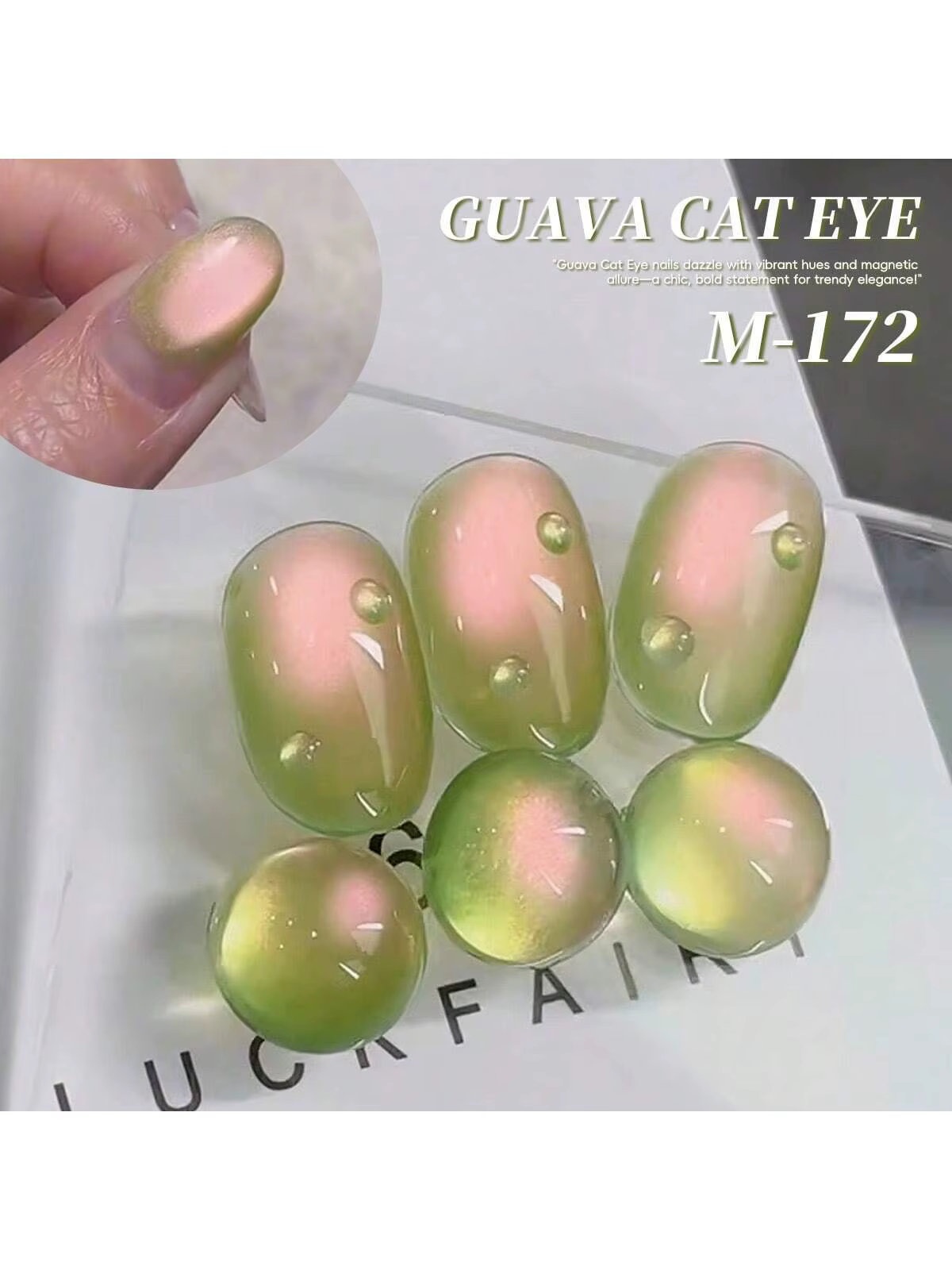 Vernis à ongles gel œil de chat à la goyave 15 ml