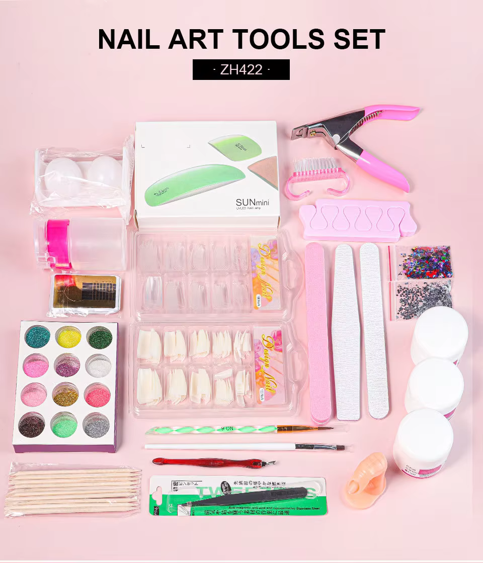 Kit de décoration pour ongles en poudre acrylique et monomère liquide