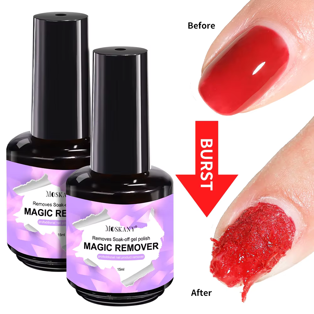 MOSKANY 15ml dissolvant magique vernis à ongles pour tremper