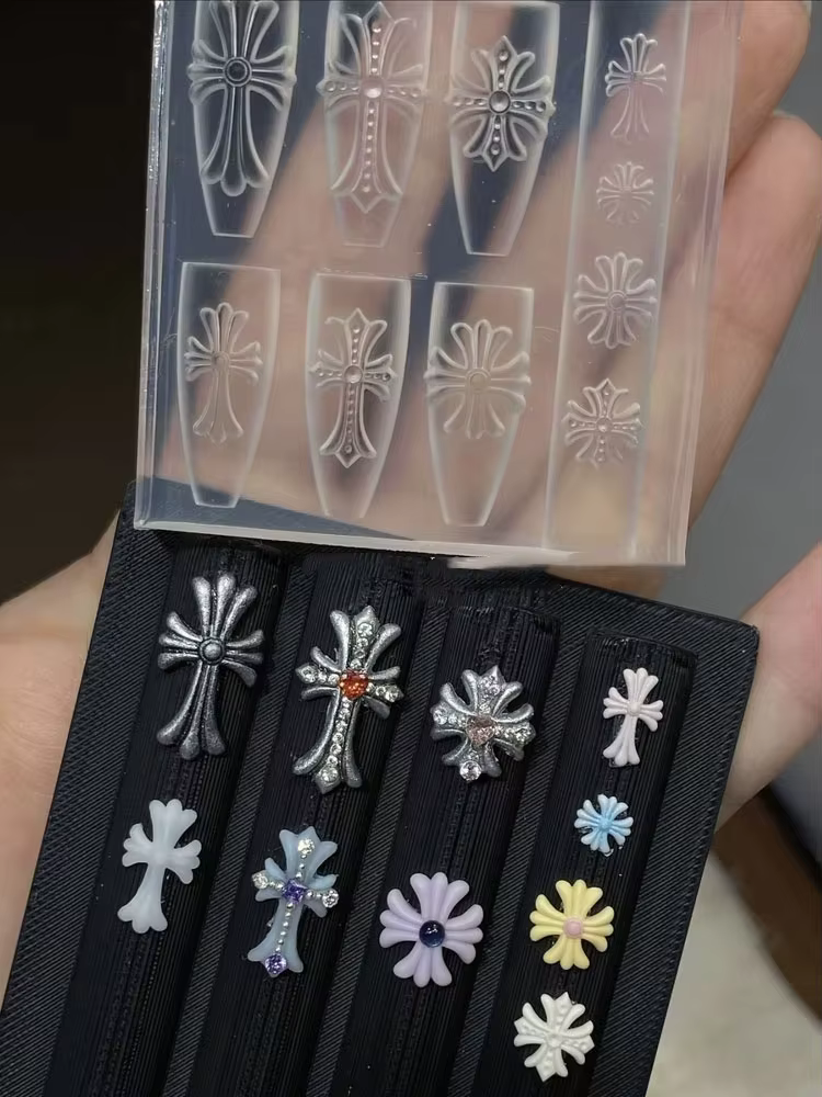 Moule 3D en silicone pour motifs croix