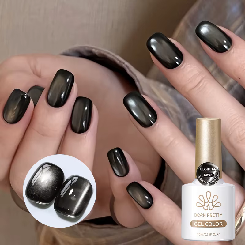 BORN PRETTY 10ml verre noir chat Gel magnétique vernis à ongles Style Punk Nail Art manucure Varnis Gel Semi Permanent