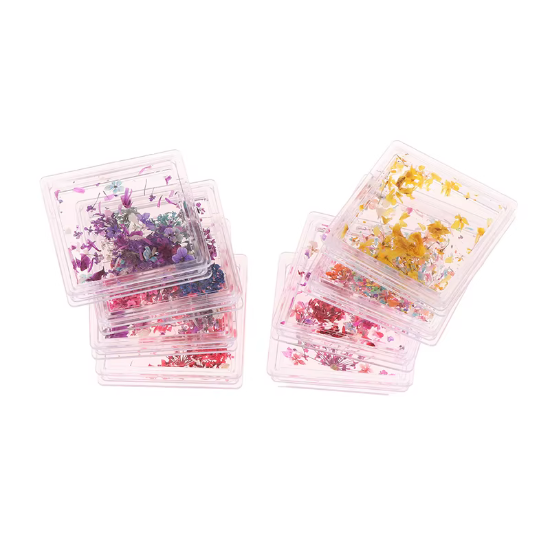 [GLOW] 1 boîte de décoration florale pour Nail Art