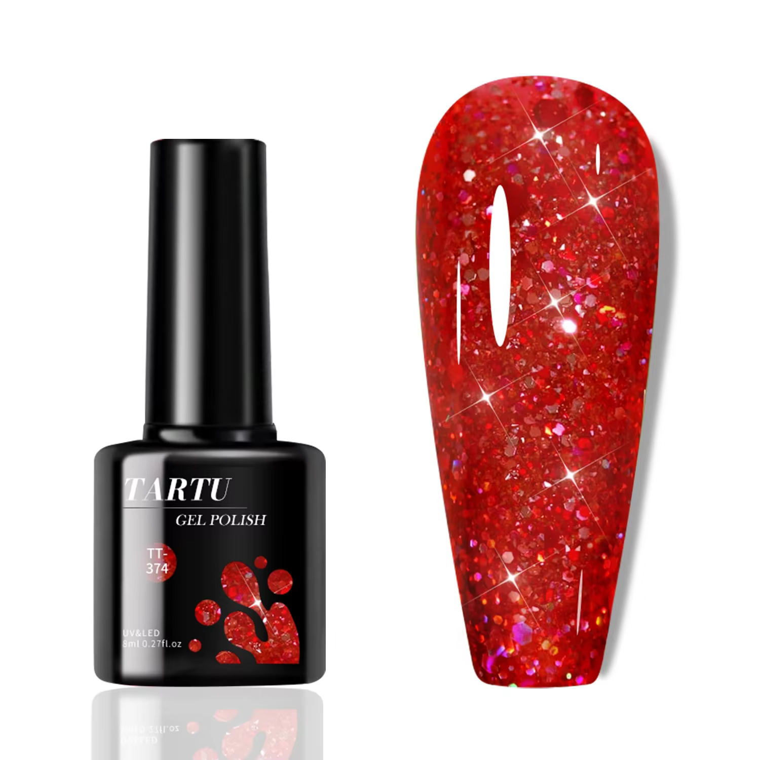 Vernis à ongles Gel coloré à paillettes