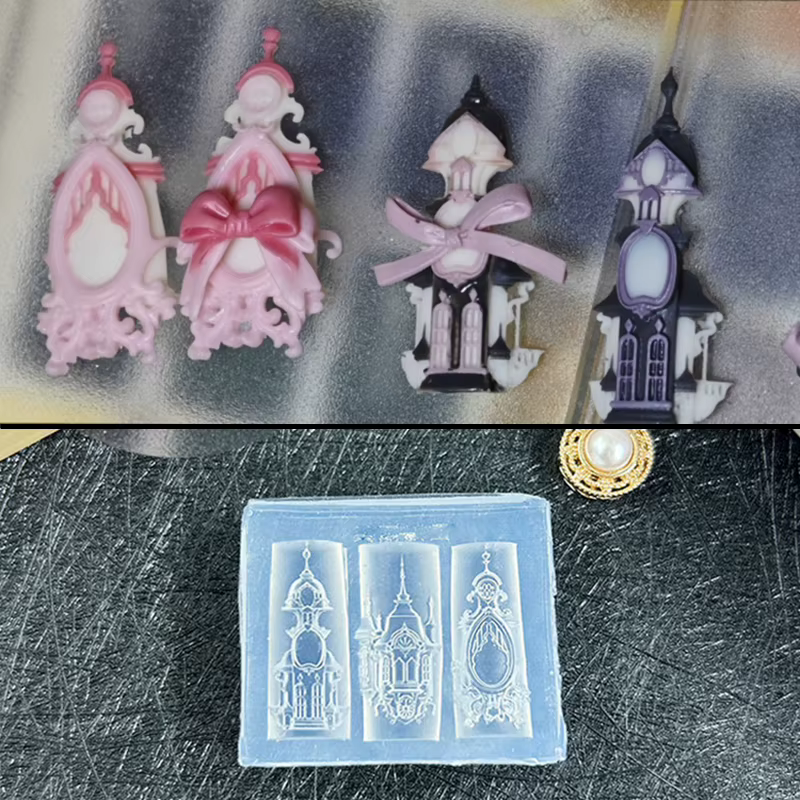 Moule de manucure 3d en Silicone