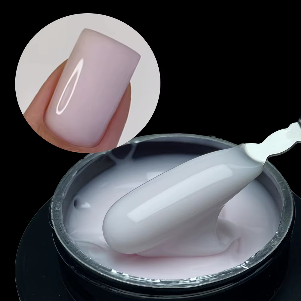 Jillnails Gel moyen rose laiteux russe auto-nivelant constructeur Extension Gel Nail Building 50g