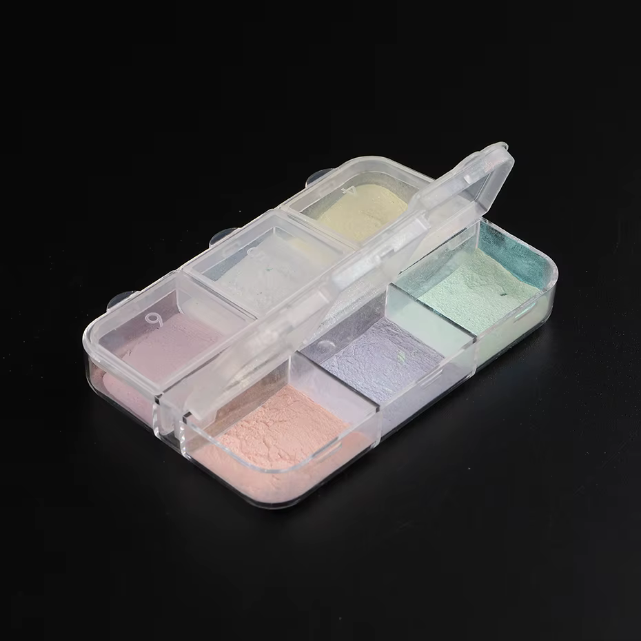 Poudre pour ongles miroir au clair de lune