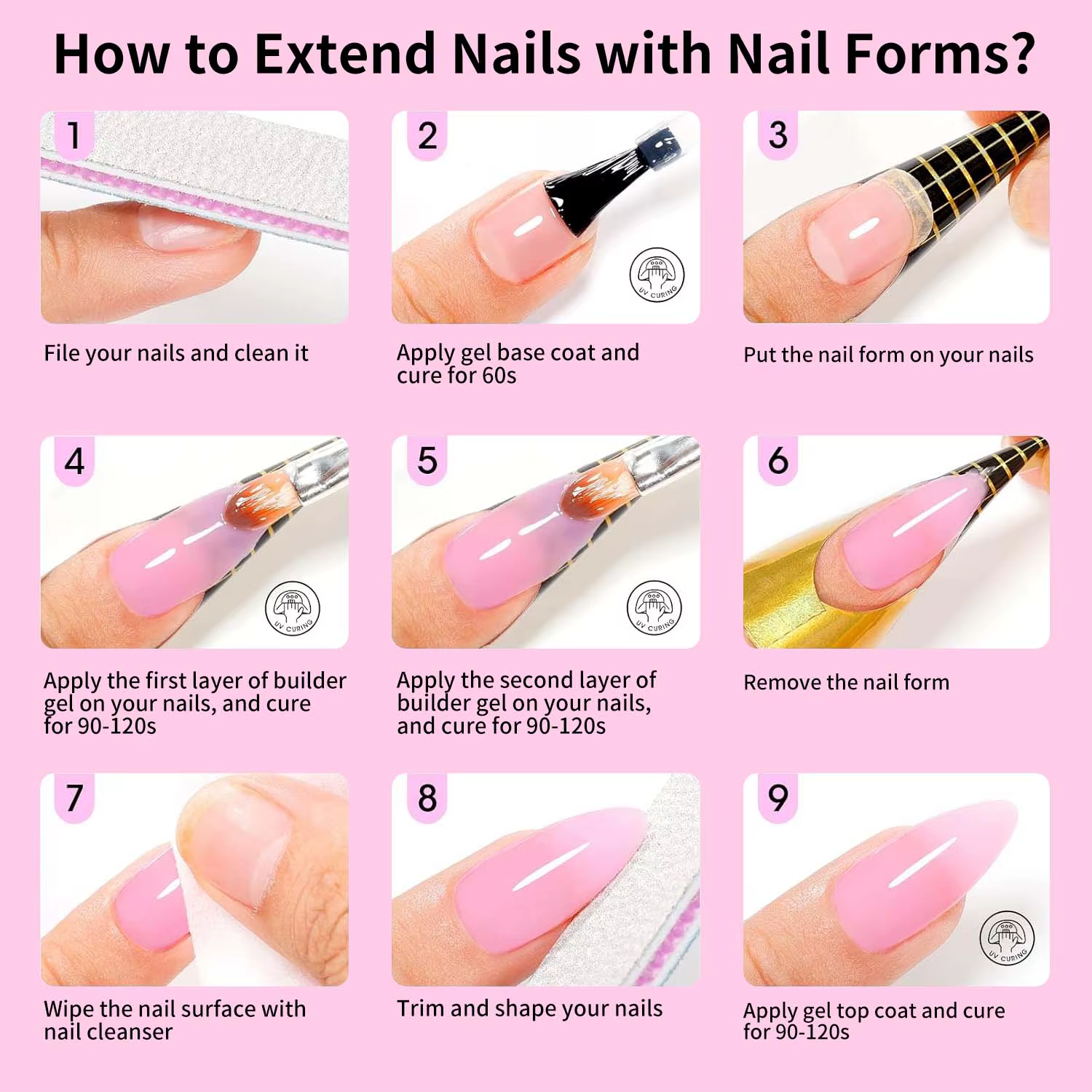 Kit de Gel de Construction pour Ongles