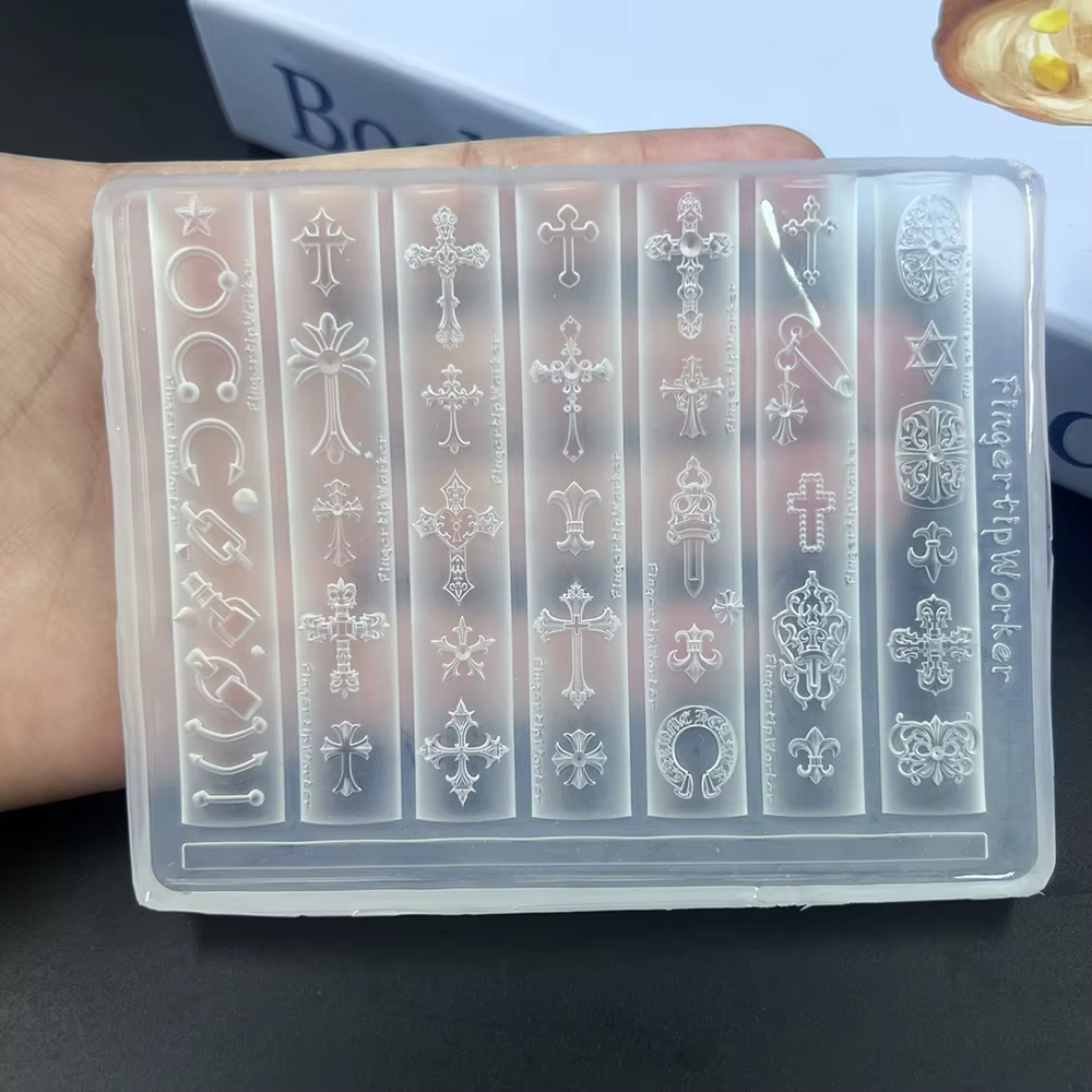 Moule 3D gothique pour nail art à rivets