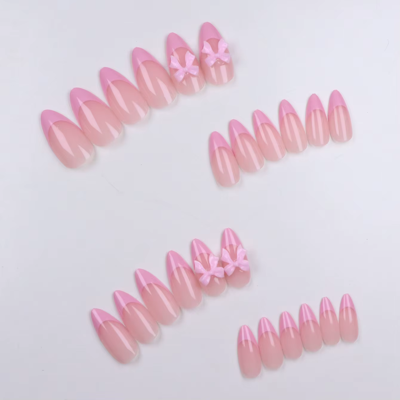 Faux ongles français en amande