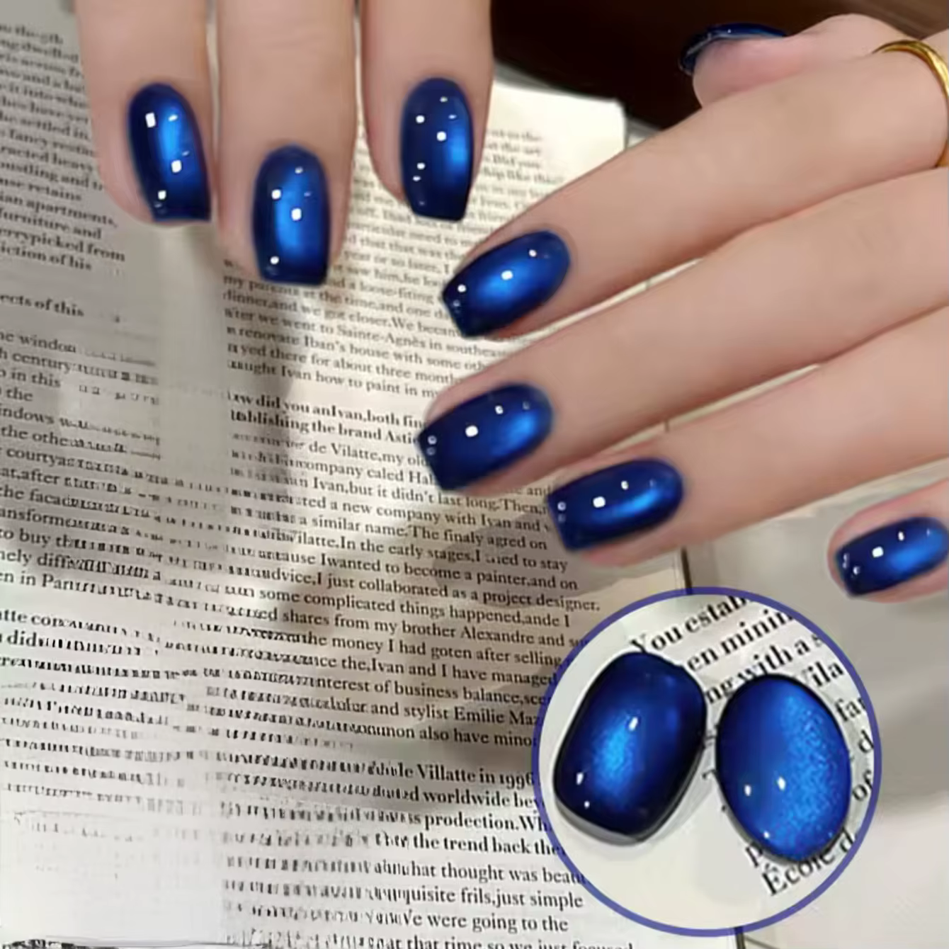 1-10 pièces 10ML Vernis à ongles gel œil de chat bleu semi-permanent pour nail art