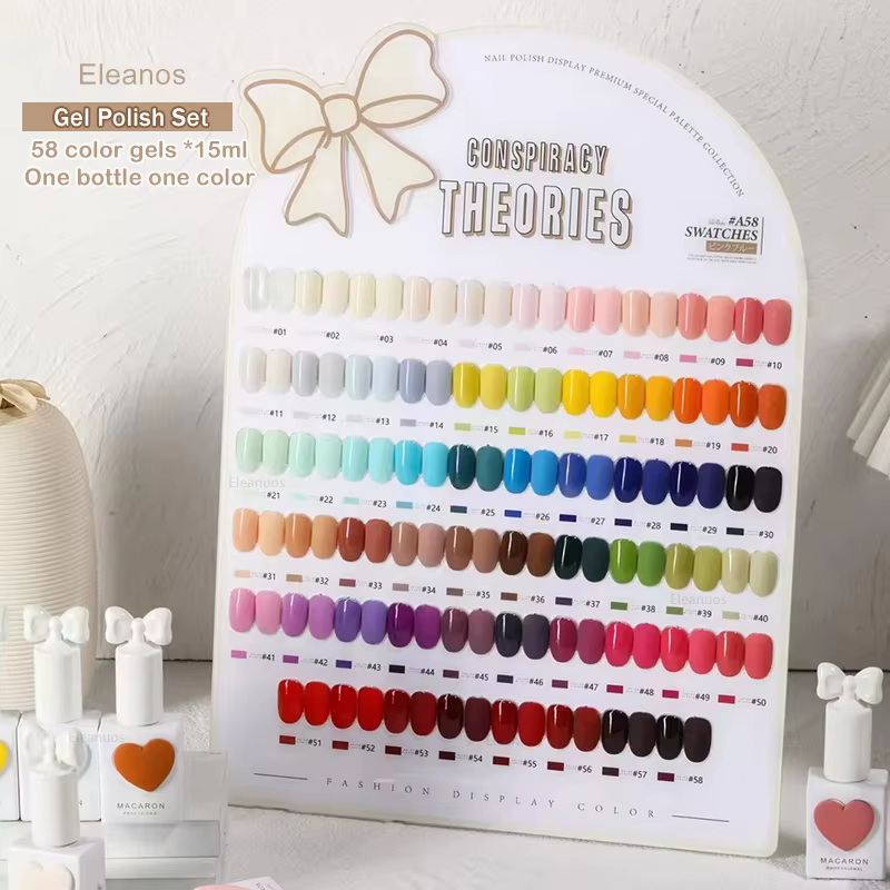 Eleanuos 58 couleurs Sansu coréen TPO gratuit Gel vernis ensemble UV Gel