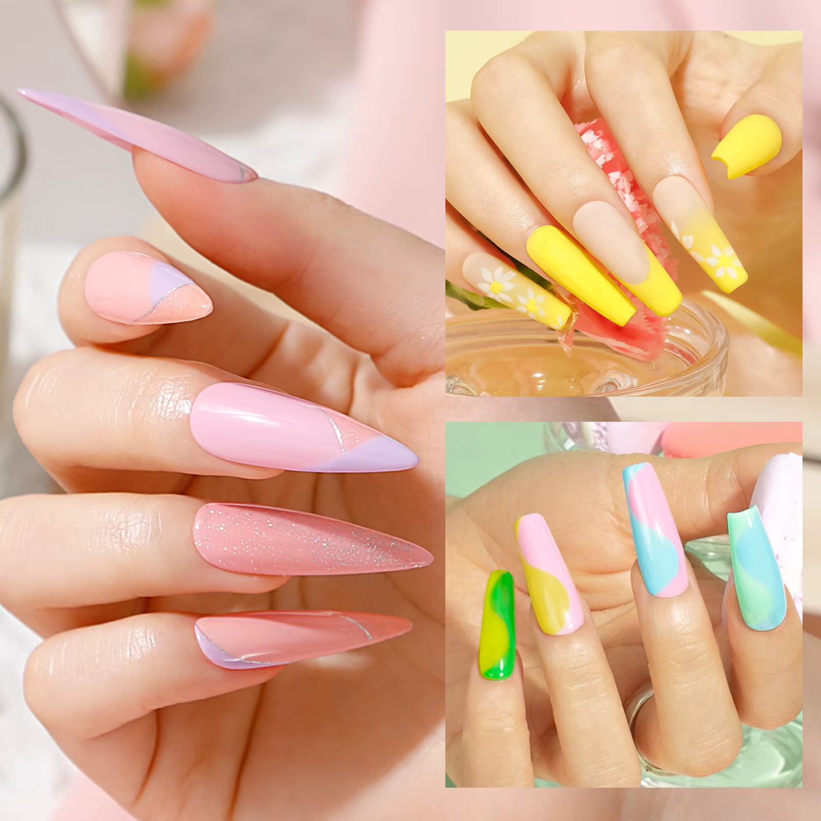 ROSALIND – ensemble de vernis à ongles en gel de couleur scintillante