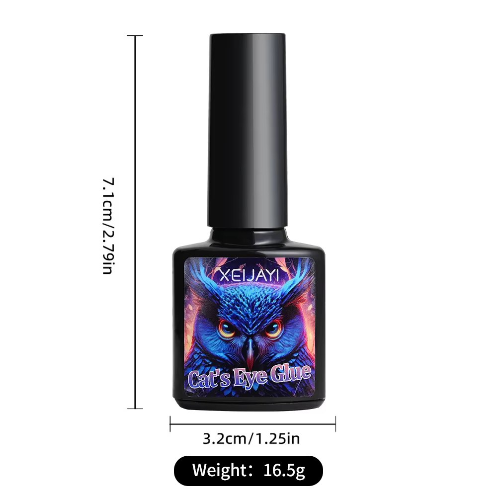 Verhéritage à ongles magnétique chat arc-en-ciel