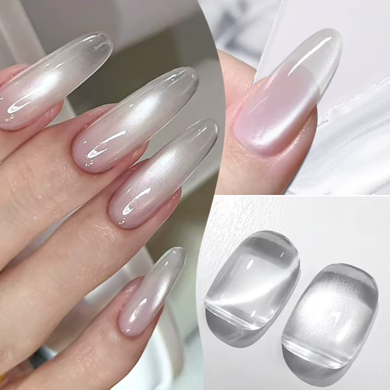 Vernis à ongles Gel magnétique chat blanc
