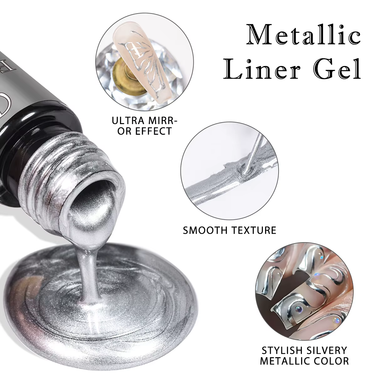 Vernis à ongles en Gel miroir