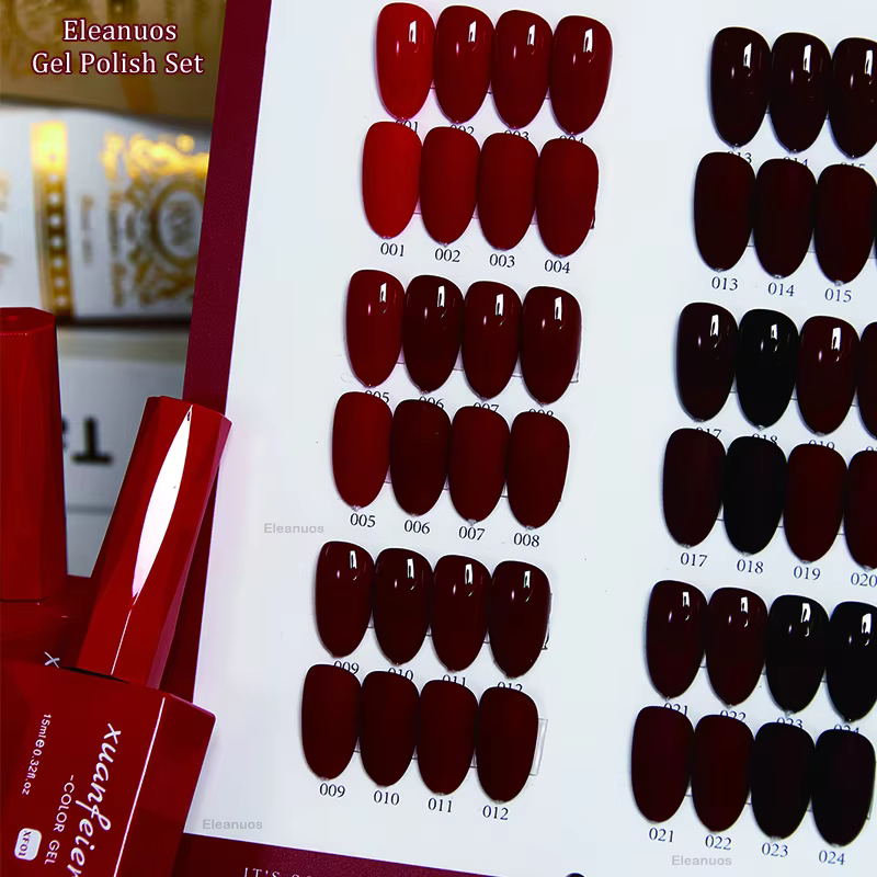 Elefil os-Verhéritage à Ongles en Gel Rouge pour Photothérapie