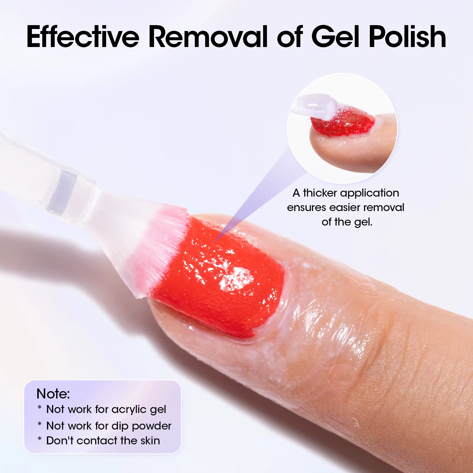 Kit professionnel GELLEN pour retirer le vernis à ongles en gel – Dissolvant rapide sans feuille