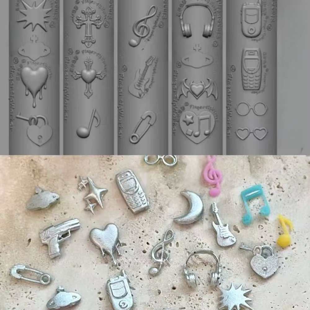 Moule en silicone 3D pour ongles