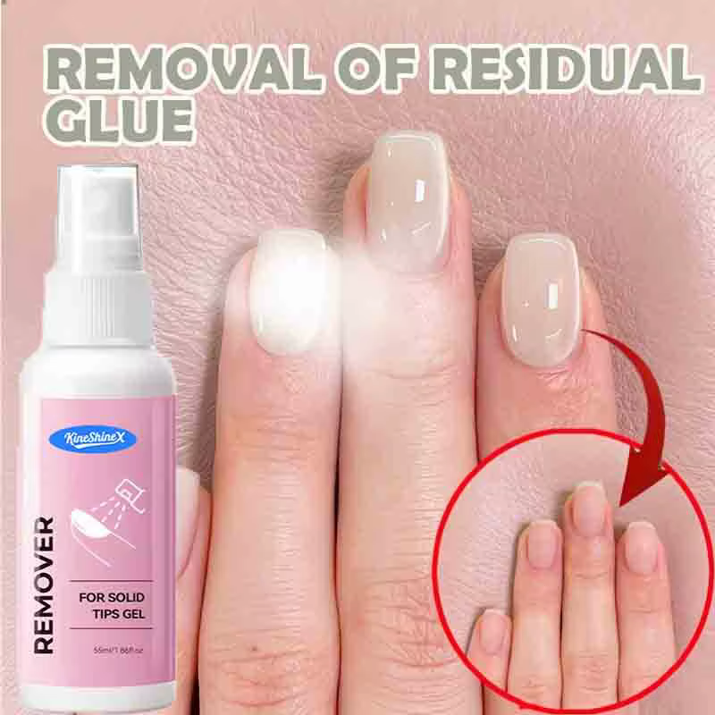 Spray Dissolvant de Colle à Ongles Solide