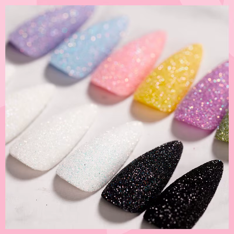 Poudre à paillettes pour ongles