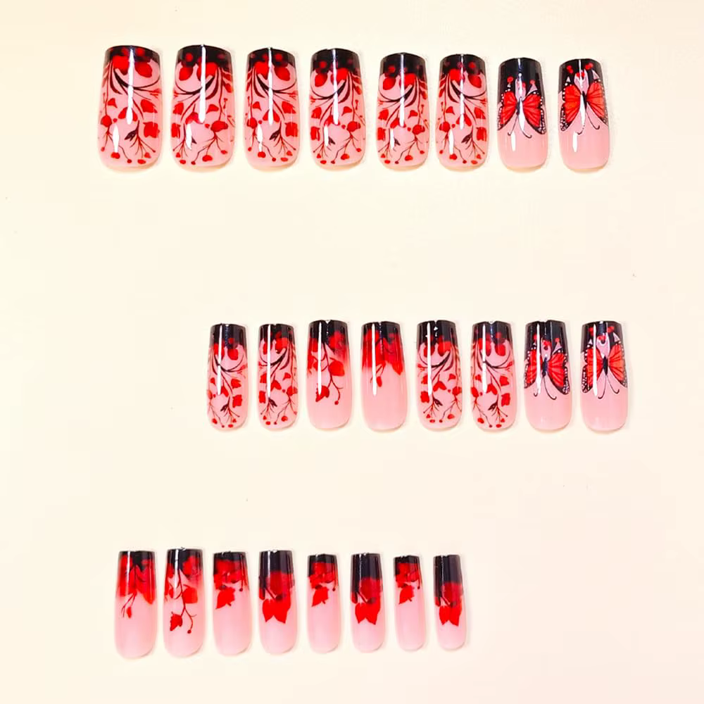 Faux ongles à presser de taille moyenne