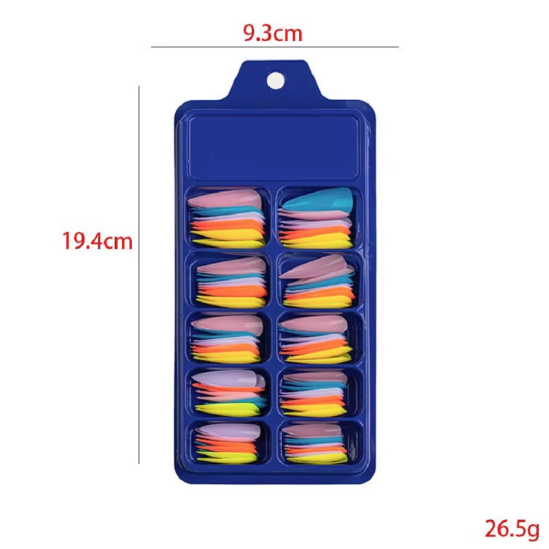 120 pièces/boîte couleur unie faux ongles conseils