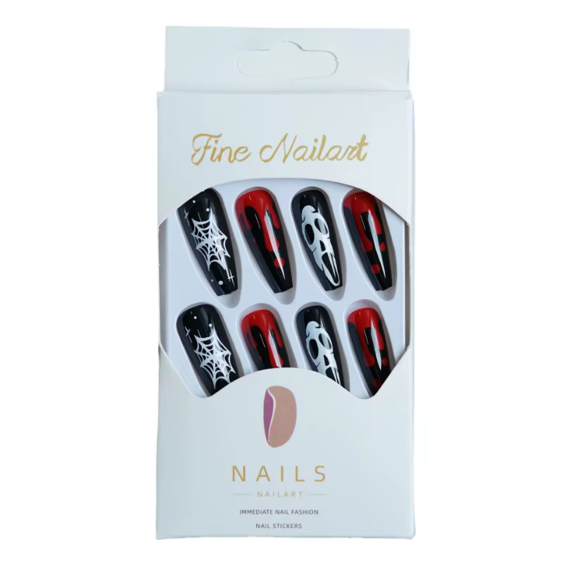 Faux-Ongles en Acrylique à Couverture Complète avec Poignées Amovibles