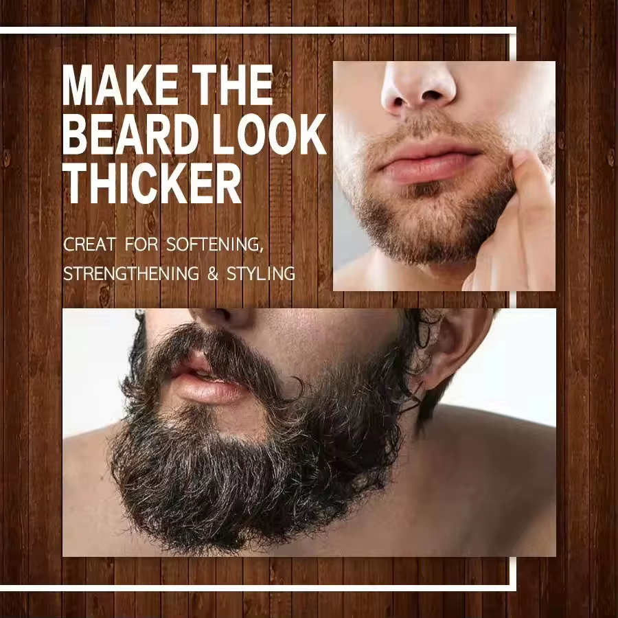 Sérum de croissance rapide de la barbe de haute qualité pour hommes, favorise la repousse de la barbe, plus épaisse, plus longue, plus dense, anti-chute, huile essentielle pour les soins capillaires