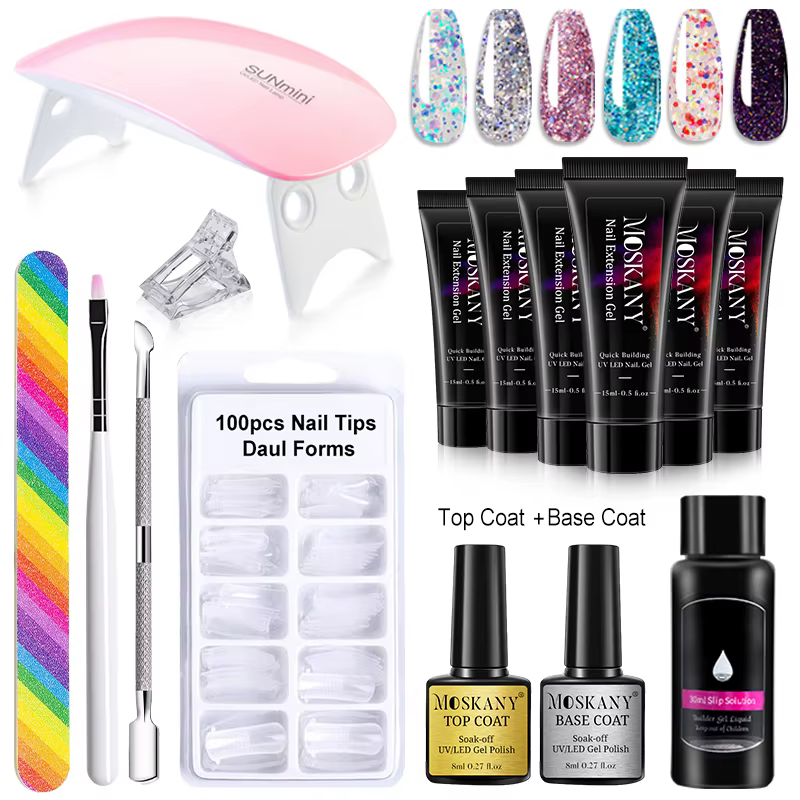 Ensemble complet de Gel pour ongles en Poly