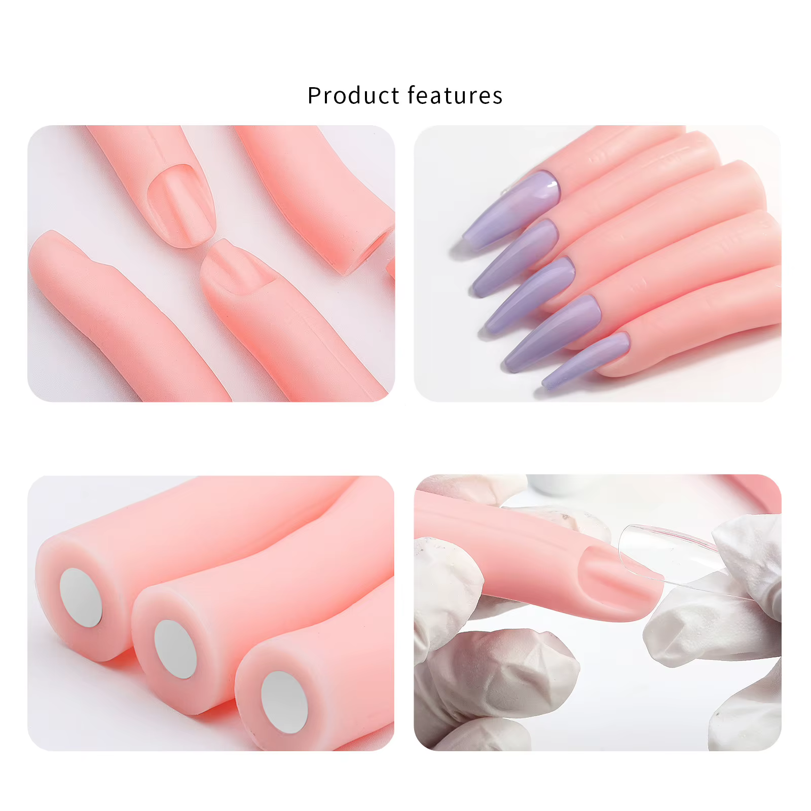 Faux Ongles Pliables en Acrylique