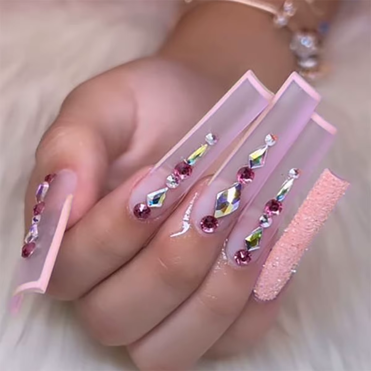 24 faux ongles léopard imprimé