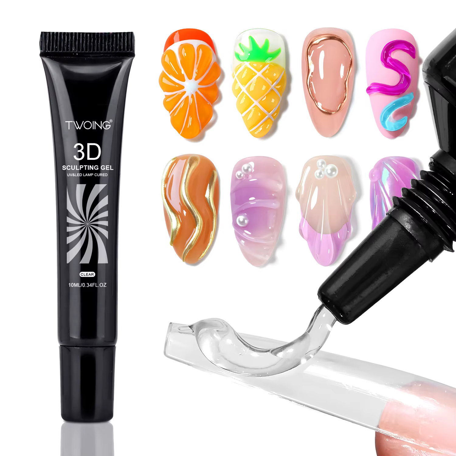Gel d'art d'ongle 3D 10ml-designs de bricolage