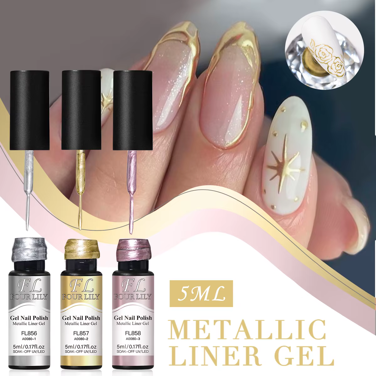 Vernis à ongles en Gel miroir