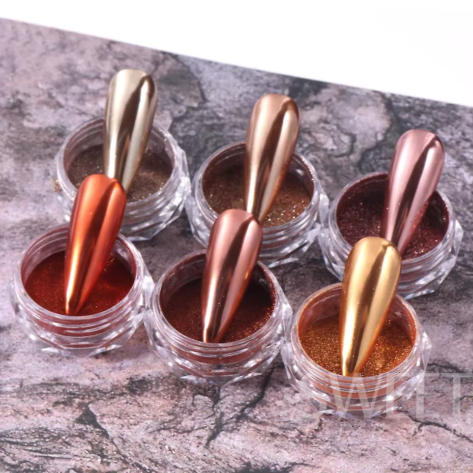Poudre métallique pour Nail Art