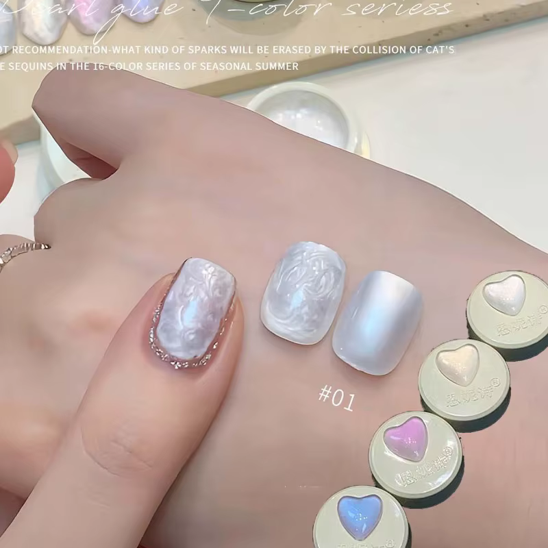 Vernis à ongles Gel à fil blanc perle UV/LED Gel à tremper
