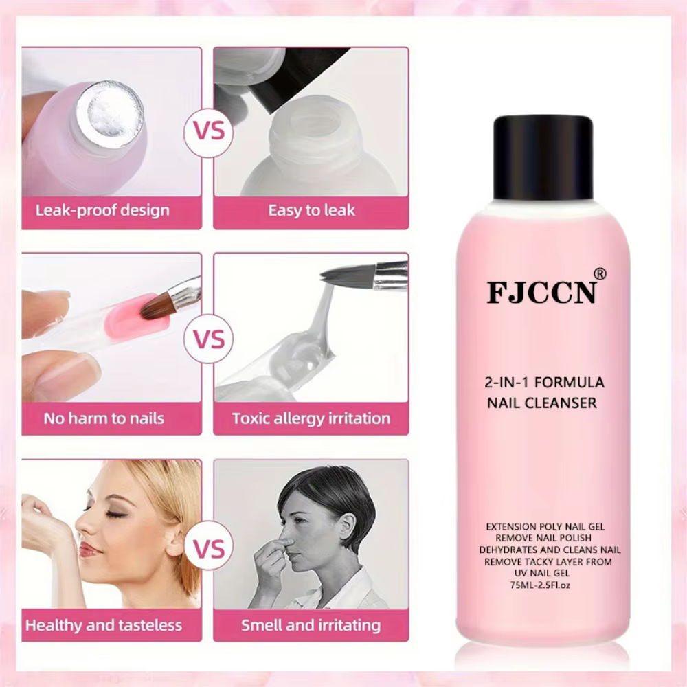 Nettoyant Gel 2-en-1 pour Ongles et Dissolvant de Vernis